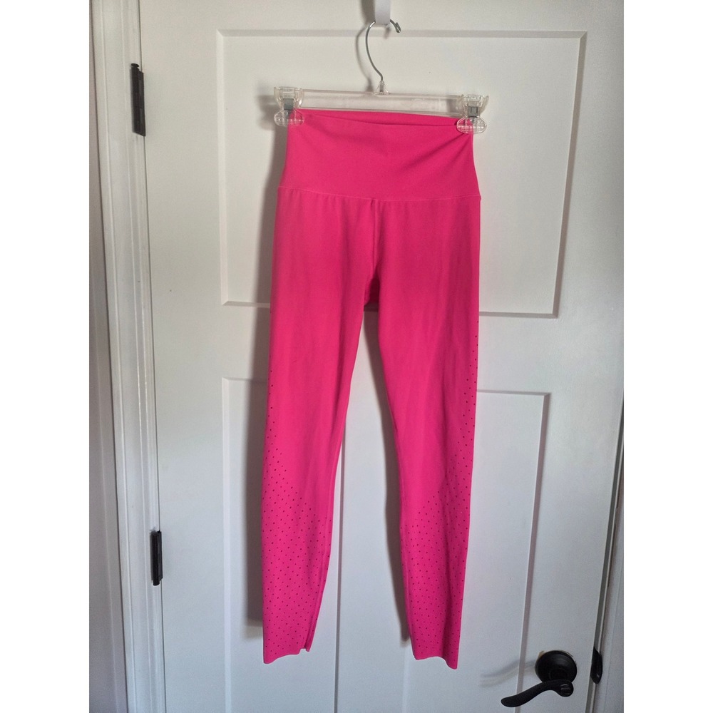 BuffBunny Vibes Laser Cut High Rise Leggings Pink - Picture 2 of 4